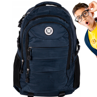 Viackomorový školský batoh Paso 22-30060BL 35 l, námornícka modrá